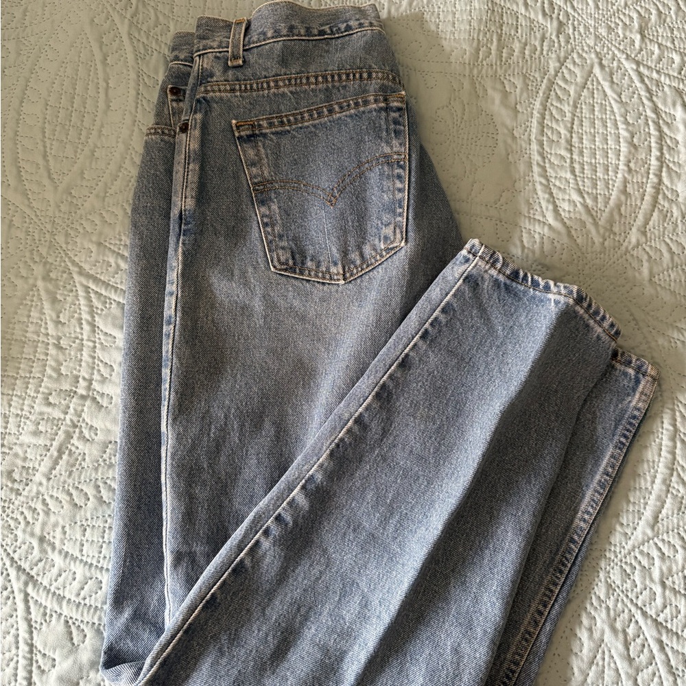 Levi's Blue Denim Relaxed Jeans